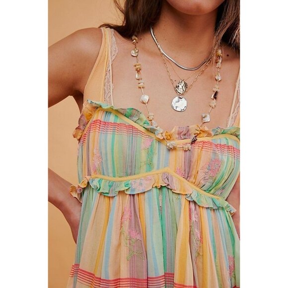 Free People Ariana Ost at the Market Necklace in Ivory NWT - Picture 2 of 2